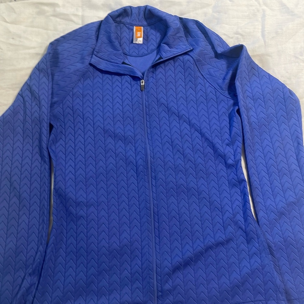 B0130 Lucy purple / blue  ZIP BUTTON JOGGING athletic jacket